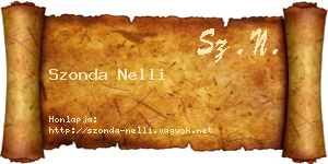 Szonda Nelli névjegykártya